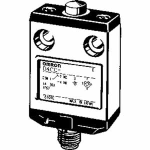 Công tắc hành trình nhỏ gọn OMRON D4CC-2031 Pin plunger; SPDT; 1A at 125VAC; 17.65N; 40mm; 16mm