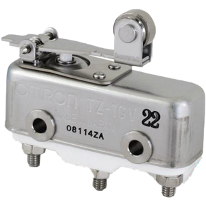 Công tắc hành trình OMRON TZ-1GV22 Hinge roller lever; SPDT; 1A at 125VAC, 1A at 30VDC; 2.35N; 49.2mm; 27.3mm; 17.4mm
