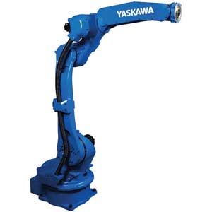 Robot lắp ráp và xử lý YASKAWA GP25 Kiểu: Robot khớp nối; Số trục: 6; Tải trọng tối đa: 25kg; Tầm với chiều dọc: 3089mm; Tầm với chiều ngang: 1730mm