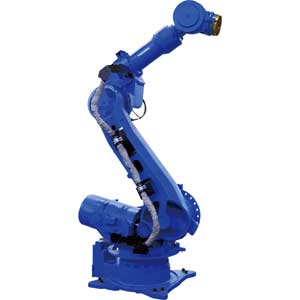 Robot lắp ráp và xử lý YASKAWA GP280 Kiểu: Articulated robots; Số trục: 6; Tải trọng tối đa: 280kg; Tầm với chiều dọc: 2962mm; Tầm với chiều ngang: 2446mm