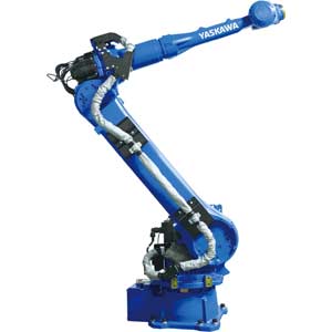 Robot lắp ráp và xử lý YASKAWA GP35L Kiểu: Robot khớp nối; Số trục: 6; Tải trọng tối đa: 35kg; Tầm với chiều dọc: 4715mm; Tầm với chiều ngang: 2538mm