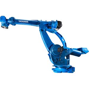 Robot lắp ráp và xử lý YASKAWA MH900 Kiểu: Robot khớp nối; Số trục: 6; Tải trọng tối đa: 900kg; Tầm với chiều dọc: 6209mm; Tầm với chiều ngang: 4683mm