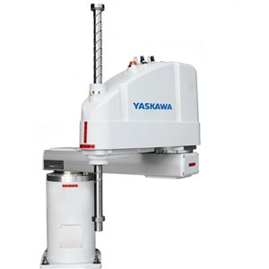 Robot đóng gói và xếp dỡ YASKAWA MYS850LF Kiểu: SCARA robots; Số trục: 4; Tải trọng tối đa: 10kg; Tầm với chiều dọc: 420mm; Tầm với chiều ngang: 850mm