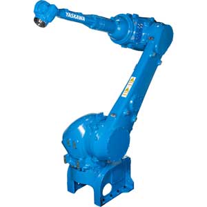 Robot sơn và pha chế YASKAWA MHP45L Kiểu: Articulated robots; Số trục: 6; Tải trọng tối đa: 45kg; Tầm với chiều dọc: 5373mm; Tầm với chiều ngang: 2850mm