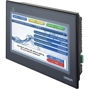 Màn hình cảm ứng (dễ xem, dễ lập trình) OMRON NB7W-TW00B-V1 7 inch; 65,536 colors; Bộ nhớ trong: 128Mb; RS-232C, RS-232C/422A/485, USB Slave