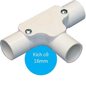 E246/16 - Cút chữ T SP-SINO cỡ 16mm, nhựa PVC