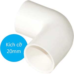 Cút chữ L không nắp cho ống PVC SP-SINO E244/20S