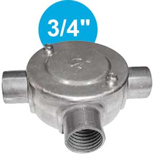 Hộp nối ống thép luồn dây điện ren 3 ngả CVL AHC334