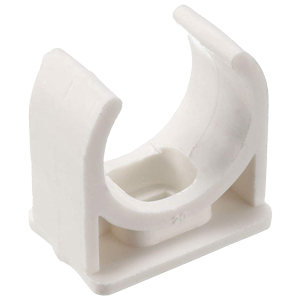 Kẹp đỡ ống PVC TIENPHONG KDO-DN25 Loại kẹp: Conduit mounting clips; PVC (Polyvinyl chloride); 25mm; Kiểu lắp đặt kẹp: Screw; Lớp phủ bề mặt/ Màu sắc: White