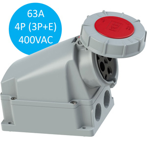 Ổ cắm gắn nổi kín nước IP67 PCE F134-6