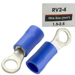 Đầu cốt tròn bọc nhựa cách điện MHD RV2-4 Blue