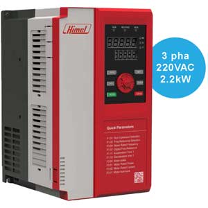 Biến tần HIMEL model HAVXS4T0022G 3 pha 220VAC 2.2kW 5.5A 550Hz