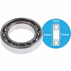 Vòng bi bạc đạn cầu 1 dãy trục 15mm SKF 61802