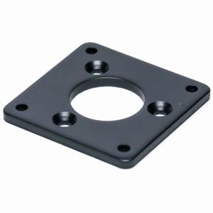Mặt bích encoder OMRON E69-FBA Material: Plastic; Color: Black; Aplicable encoder model: E6B2-C; Shape: Square; Dimension: W42xH42xD3.2mm; Hole diameter:  20.2mm; Attached screw: Three phillips screws M3x6