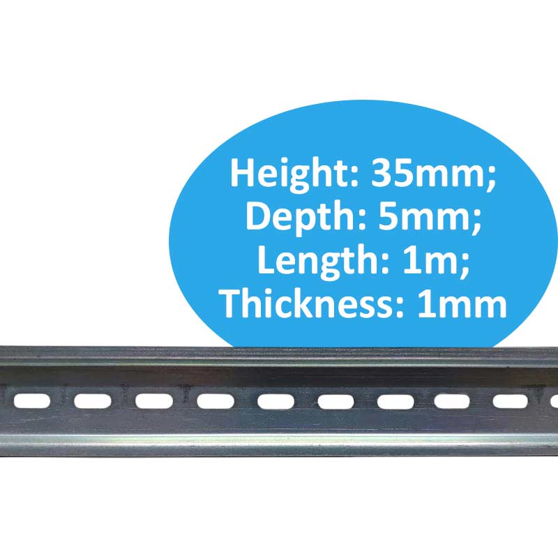 Thanh cài thiết bị điện 35mm CHINA TC 5x35x1000-Steel