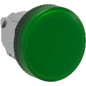 Đầu đèn báo SCHNEIDER ZB4BV03 Sản phẩm tương thích: Harmony XB4; Đường kính lắp: D22; Hình dạng đầu: Round; Kích cỡ đầu: D28.5; Màu: Green