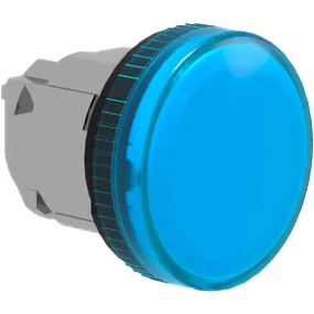 Đầu đèn báo SCHNEIDER ZB4BV06 Sản phẩm tương thích: Harmony XB4; Đường kính lắp: D22; Hình dạng đầu: Round; Kích cỡ đầu: D28.5; Màu: Blue