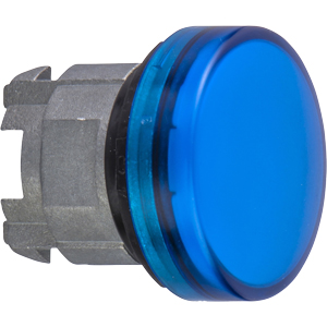 Đầu đèn báo SCHNEIDER ZB4BV06S Sản phẩm tương thích: Harmony XB4; Đường kính lắp: D22; Hình dạng đầu: Round; Kích cỡ đầu: D28.5; Màu: Blue