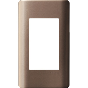 Mặt thiết bị Zencelo A SCHNEIDER A8401L_SZ_G19 Số thiết bị: 3; Vật liệu: Polycarbonate; Màu sắc: Silver bronze