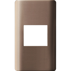 Mặt thiết bị Zencelo A SCHNEIDER A8401M_SZ_G19 Số lỗ chờ thiết bị: 1; Số thiết bị: 1; Vật liệu: Polycarbonate; Màu sắc: Silver bronze