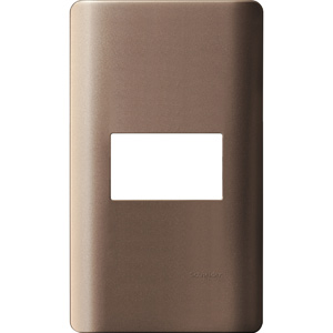 Mặt thiết bị Zencelo A SCHNEIDER A8401S_SZ_G19 Số lỗ chờ thiết bị: 1; Số thiết bị: 1; Vật liệu: Polycarbonate; Màu sắc: Silver bronze