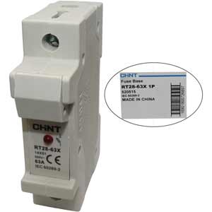 Đế cầu chì dạng hình trụ CHINT BASE RT28-63X 1P