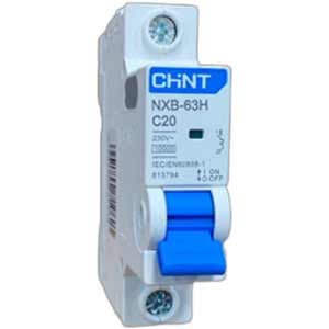 Áp tô mát cài loại nhỏ CHINT NXB-63H 1P C20 10kA