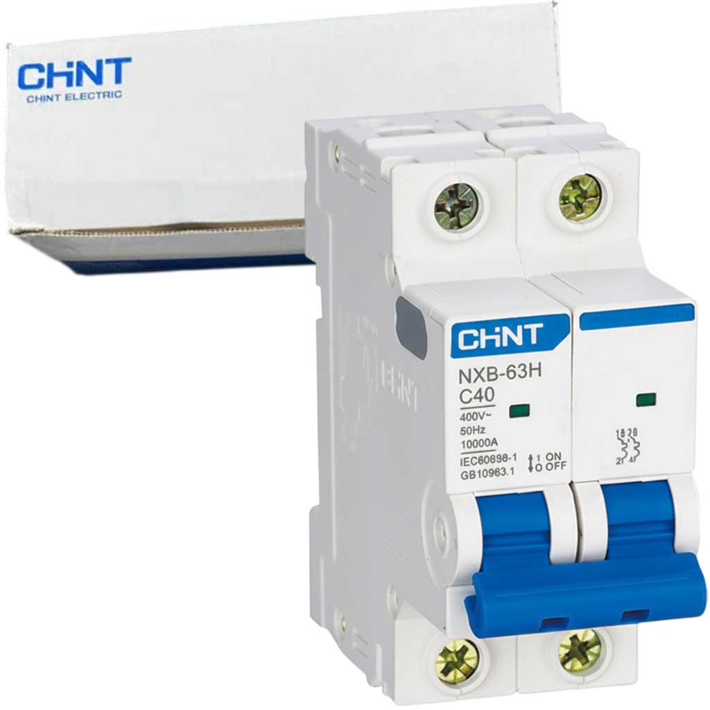 Áp tô mát cài loại nhỏ CHINT NXB-63H 2P C40 10kA