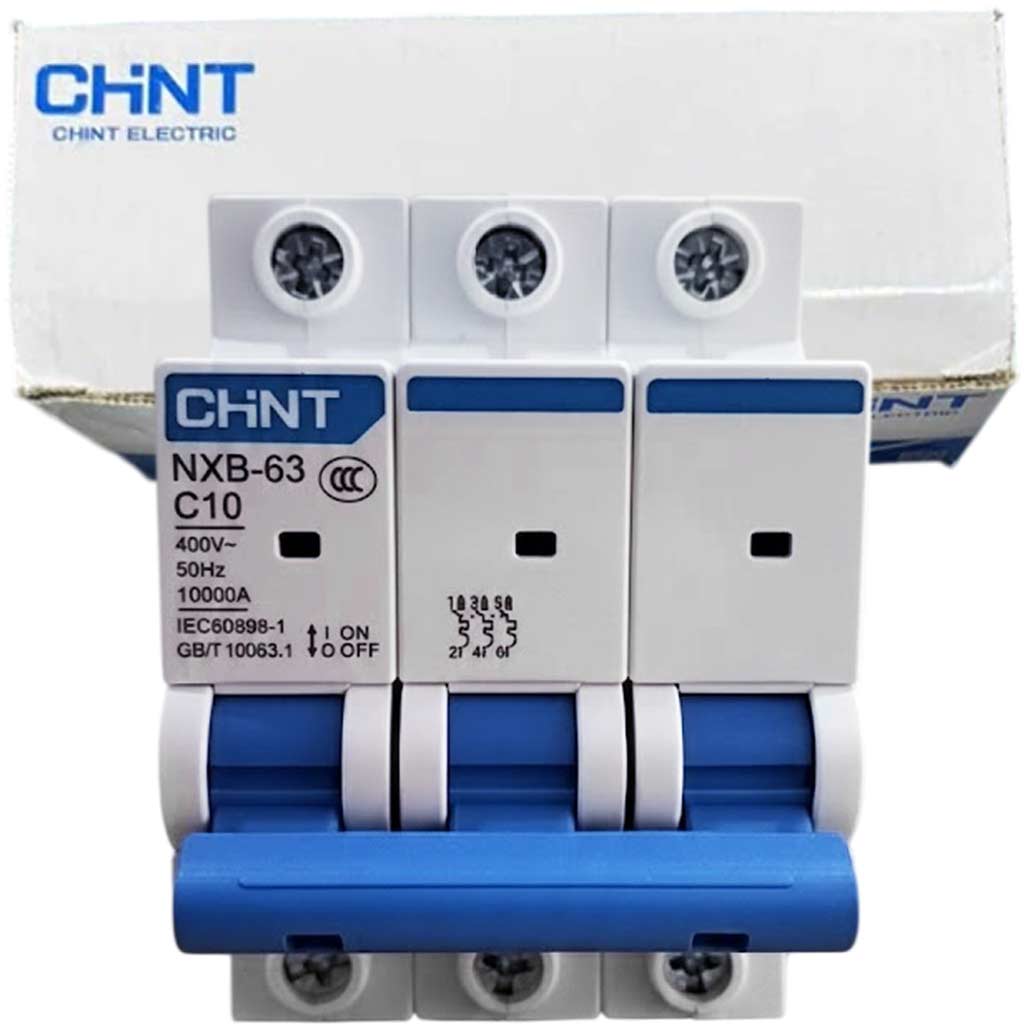 MCB Chint NXB-63H 3P C10 10kA