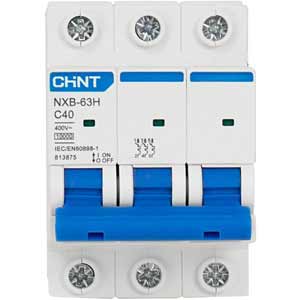 Áp tô mát cài loại nhỏ CHINT NXB-63H 3P C40 10kA