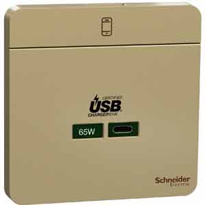 Ổ cắm sạc USB AvatarOn SCHNEIDER E831USB65_WG