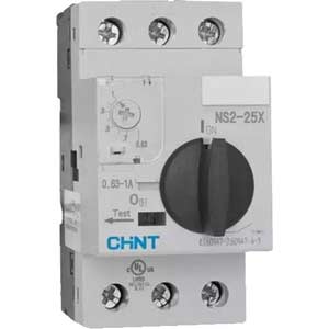 Bộ khởi động động cơ CHINT NS2-25X 0.63-1A 3P; 0.63...1A; Dòng ngắn mạch: 100kA