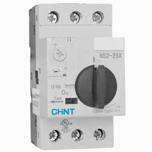 Bộ khởi động động cơ CHINT NS2-25X 13-18A 3P; 13...18A; Công suất điện (400VAC): 7.5kW; Dòng ngắn mạch: 100kA