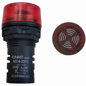 Đèn báo phi 22 CHINT ND16-22FS AC 230V RED Round flush; 230VAC; D22; Đèn led; Đỏ