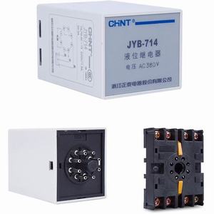Role mực nước CHINT JYB-714 AC380V 380VAC; Số mức báo: 2; SPDT; Khoảng cách kết nối cho phép (giữa bộ điều khiển và điện cực): 1km