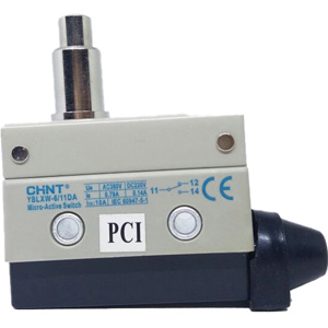 Công tắc hành trình loại rất nhỏ (microswitch) CHINT YBLXW-6/11DA Pin plunger; SPDT; 0.79A at 380VAC; 8N; 75mm; 22mm