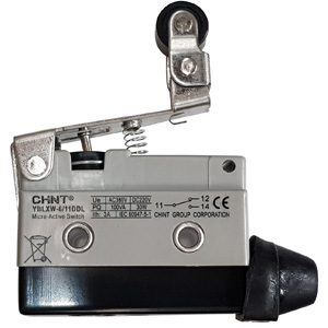 Công tắc hành trình loại rất nhỏ (microswitch) CHINT YBLXW-6/11DDL Hinge roller lever; SPDT; 0.79A at 380VAC; 5N; 75mm; 22mm