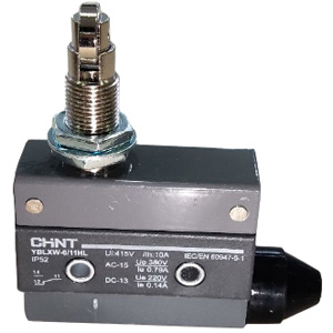 Công tắc hành trình loại rất nhỏ (microswitch) CHINT YBLXW-6/11HL Roller plunger; SPDT; 0.79A at 380VAC; 8N; 75mm; 22mm