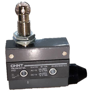 Công tắc hành trình loại rất nhỏ (microswitch) CHINT YBLXW-6/11ZL Roller plunger; SPDT; 0.79A at 380VAC; 8N; 75mm; 22mm