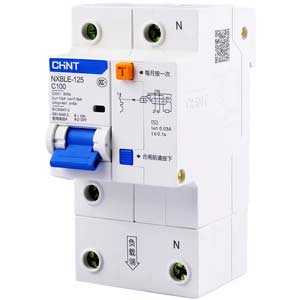 RCBO chống rò CHINT NXBLE-125 1P+N C100 30mA 1P+N; 100A; 30mA; 10kA