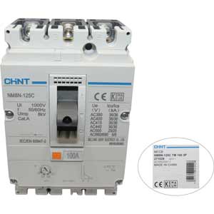 Áp-tô-mát khối MCCB CHINT NM8N-125C TM 100 3P