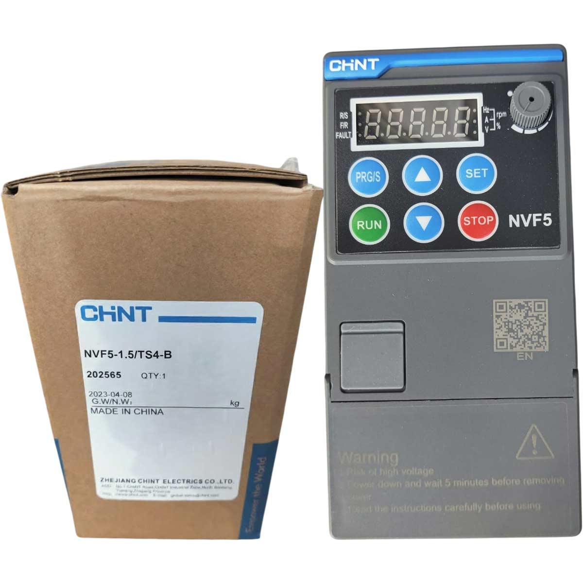 Biến tần 1.5kW Chint NVF5-1.5/TS4-B hỗ trợ tư vấn 24/7