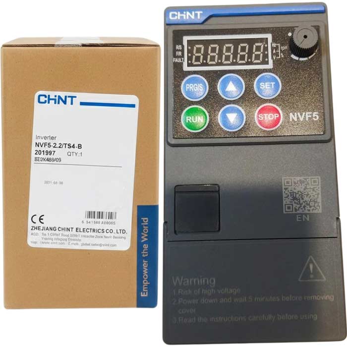 Biến tần 2.2kW  3 pha 380-440V | Chint | NVF5-2.2/TS4-B