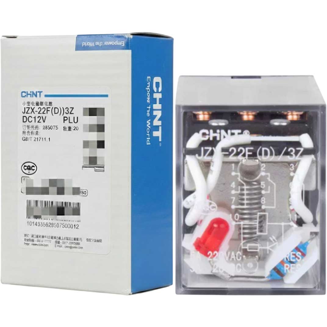 Relay trung gian CHINT JZX-22F(D)/3Z PLU DC12V