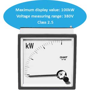 Oát kế CHINT NP96-kW 100KW 380V