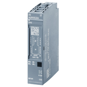 Mô đun ngõ ra kĩ thuật số SIEMENS 6ES7132-6BD20-0CA0 Output module; 24VDC; Số ngõ ra digital: 4; Kiểu đấu nối ngõ ra digital: Transistor (Source); 2A; Plug-in mounting