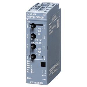 Mô đun ngõ ra kĩ thuật số SIEMENS 6ES7132-6MD00-0BB1 Output module; 24VDC; Số ngõ ra digital: 4; Kiểu đấu nối ngõ ra digital: Relay; 5A; Plug-in mounting