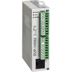 Bộ lập trình PLC tiêu chuẩn DELTA DVP14SS211T Loại: Standard; 24VDC; Số ngõ vào digital: 8; Số ngõ ra digital: 6; 8Ksteps