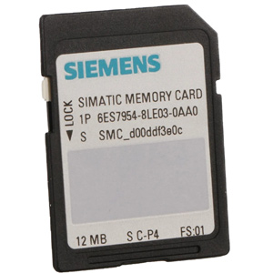 Thẻ nhớ SIMATIC S7 cho S7-1x00 SIEMENS 6ES7954-8LE03-0AA0 MMC Card; 12Mbyte; Màu sắc: Black