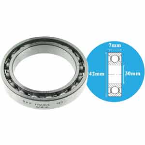 Vòng bi cầu rãnh sâu d30mm SKF 61806